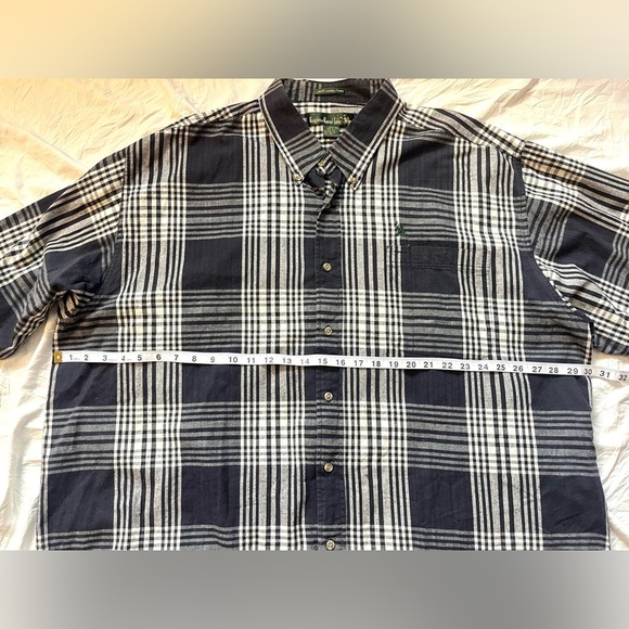 Knights of Round Table Men's Dark Gray and White Plaid Shirt Size 3XL - Picture 6 of 10
